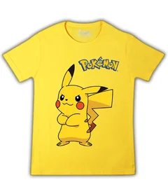 Прикольные футболки: Пикачу на желтой